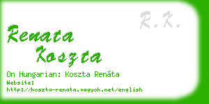 renata koszta business card