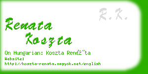 renata koszta business card